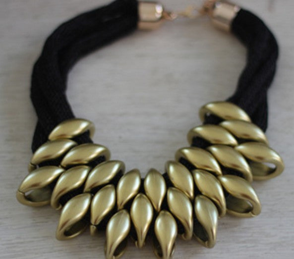 Star Weaving Geometric Necklace
