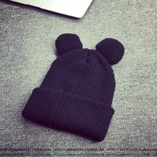 Cat's Ears Women's Hat Knitted Caps